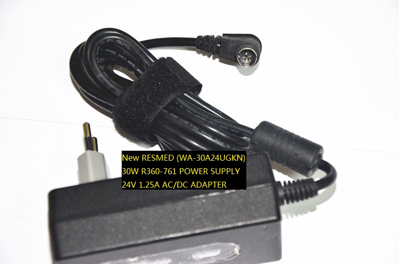 New RESMED (WA-30A24UGKN) 30W R360-761 POWER SUPPLY 24V 1.25A AC/DC ADAPTER - Click Image to Close